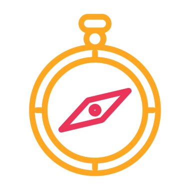 Pusula simgesini vektör işareti ve beyaz arka plan üzerinde izole sembolü,