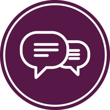 konuşma balonu simgesi, vektör illüstrasyonu