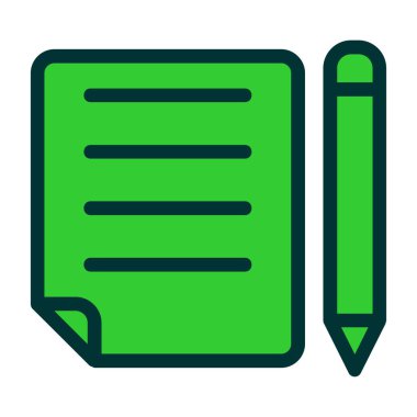 Belge. Web simgesi basit illüstrasyon