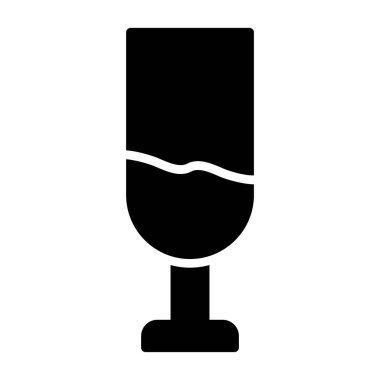 Mic Glyph Vektör Simgesi Tasarımı