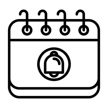 Bir saat simgesinin vektör illüstrasyonu