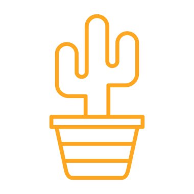 Kaktüs simgesi vektör illüstrasyonu