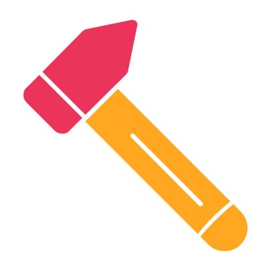 Çekiç ağ simgesi basit vektör illüstrasyonu