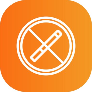 vektör sigara düz biçim simgesi