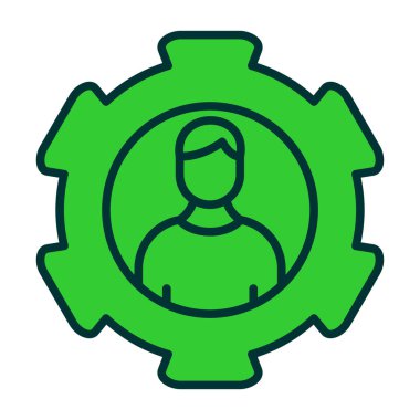 dişli simgesi vektör illüstrasyonu