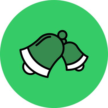 Bir çantanın yeşil ve siyah simgesi