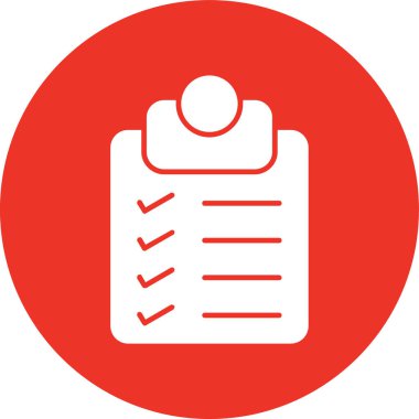 Liste. Web simgesi basit tasarım