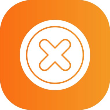 çapraz işaret simgesi vektör illüstrasyonu