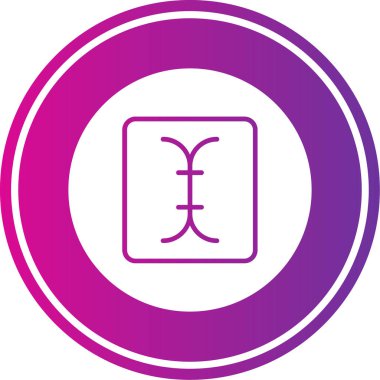 Japon Çin Zodyak simgesi, basit vektör illüstrasyonu