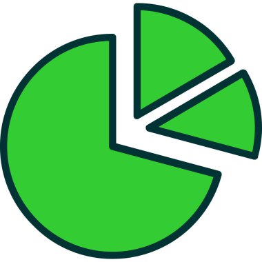 Pasta çizelgesi. grafik simgesi