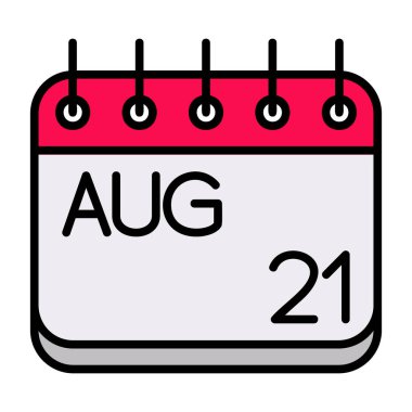 Ağustos 23 vektör simgesi tasarımı