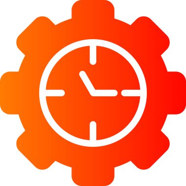 Saat. Web simgesi basit illüstrasyon