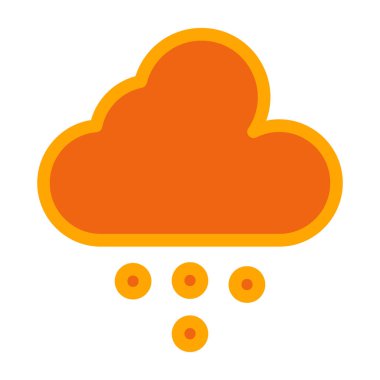 Bulut hesaplama simgesi vektör illüstrasyonu