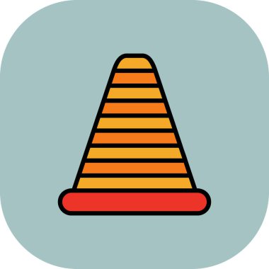 Koni. Web simgesi basit illüstrasyon