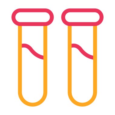 Bir test tübü simgesinin vektör çizimi