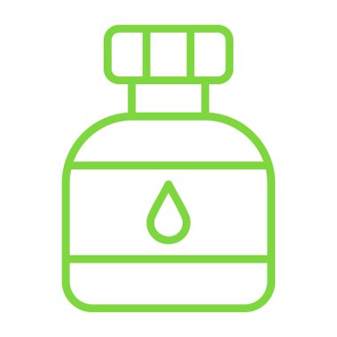 yağ şişesi simgesi, vektör illüstrasyonu