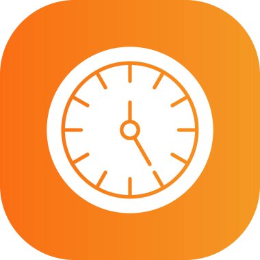 Saat simgesinin vektör illüstrasyonu