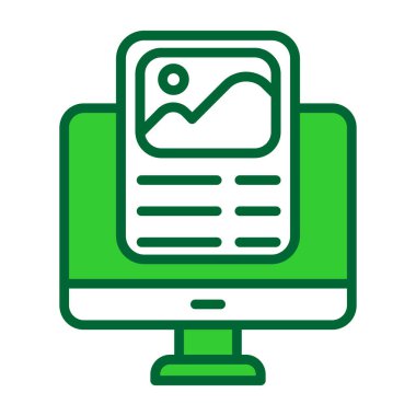 İş ve finans simgesinin vektör illüstrasyonu