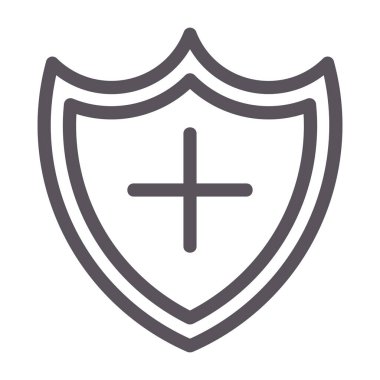 kalkan ikon vektör illüstrasyonu