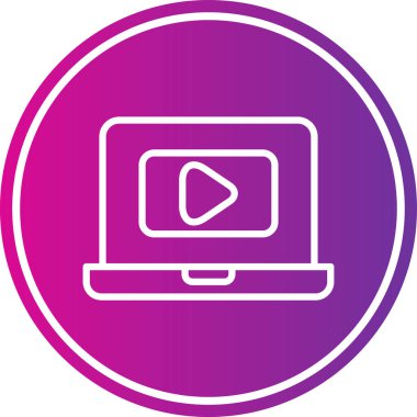 vektör lcd simgesi illüstrasyonu