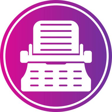 Daktilo simge vektör çizim