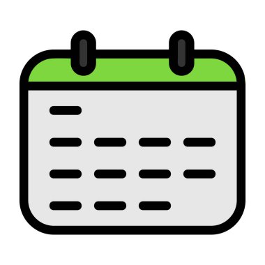 Takvim. Web simgesi basit tasarım