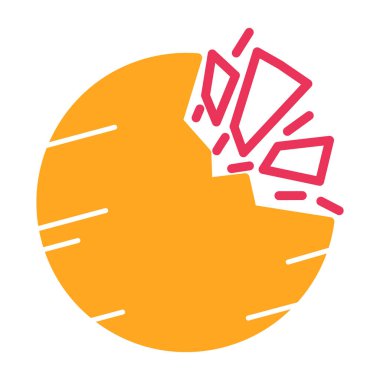 Bir ağacın karikatür simgesinin vektör çizimi