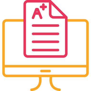 dosya biçimi simgesi, vektör illüstrasyonu