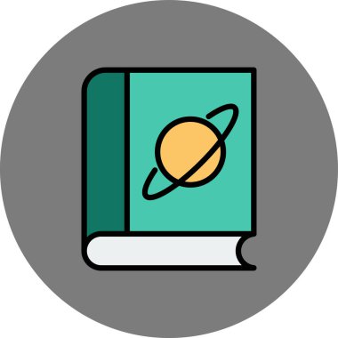 Kitap. Web simgesi basit illüstrasyon