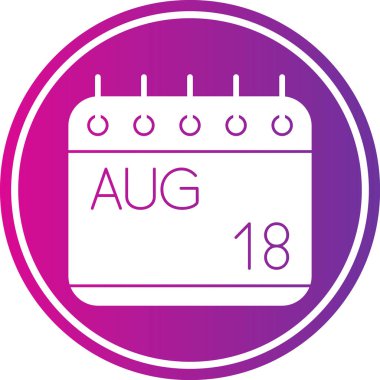 Takvim simgesinin vektör illüstrasyonu