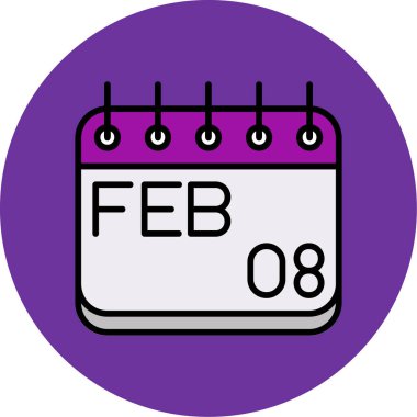 Takvim. Web simgesi basit illüstrasyon