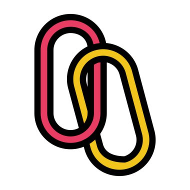 Kırmızı ve sarı kurdele simgesinin vektör çizimi