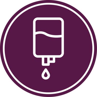 Bir damla simgesinin vektör illüstrasyonu