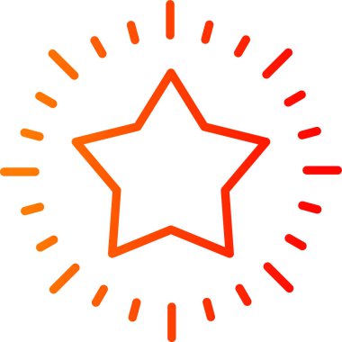 Yıldız. Web simgesi basit tasarım