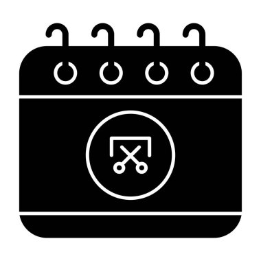 Takvim simgesi vektör illüstrasyonu