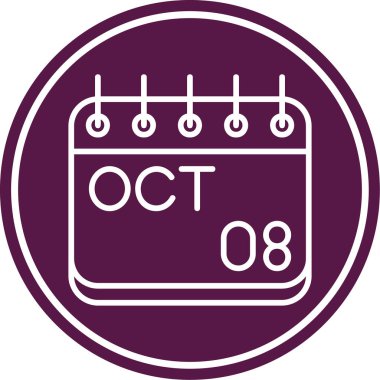 Takvim simgesi vektör illüstrasyonu