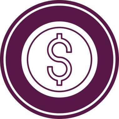 Dolar simgesi vektör illüstrasyonu