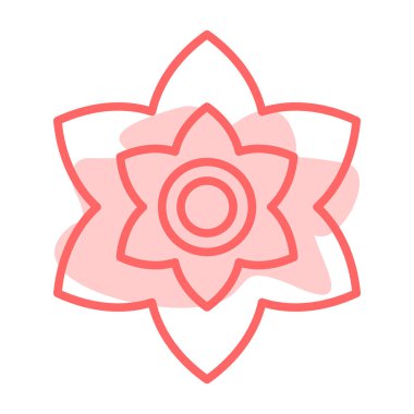 çiçek simgesi vektör illüstrasyonu