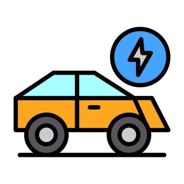 Araba aküsü. Basit resimleme