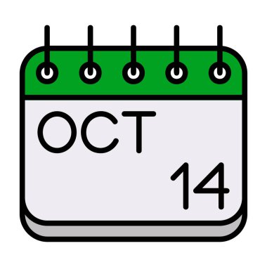 Ekim sayısının olduğu takvim