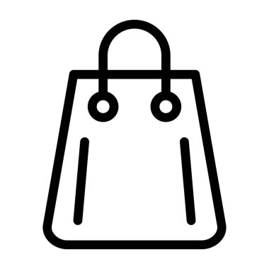 alışveriş poşeti vektör simgesi