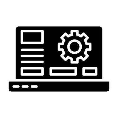 Glyph Vektör Simgesi Tasarımı Ayarlanıyor