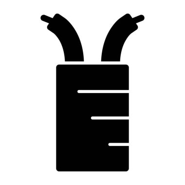 torba vektör simgesi, düz dizayn