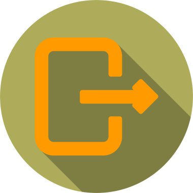 ok ikonu vektör illüstrasyonu. Basit vektör düğmesi