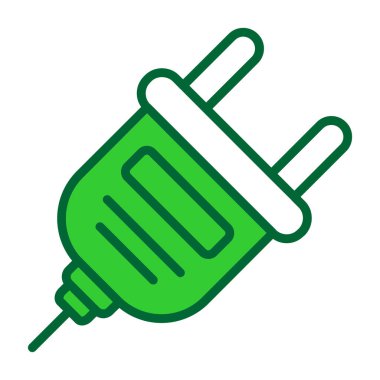 Plug web simgesi basit vektör illüstrasyonu