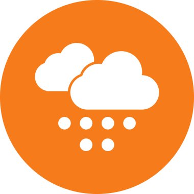 Bulut. Web simgesi basit illüstrasyon