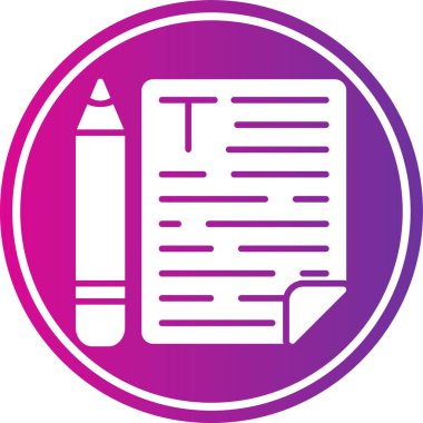 Notların modern simgesinin vektör illüstrasyonu