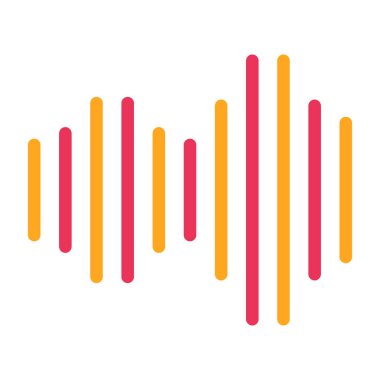 müzik eşitleyici ses dalgası ikonu vektör illüstrasyon tasarımı