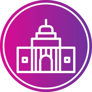 Bina. Web simgesi basit tasarım