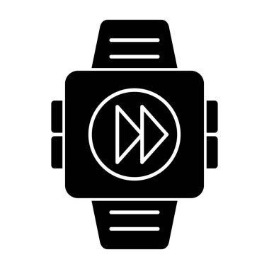 izle simge vektör illüstrasyonu